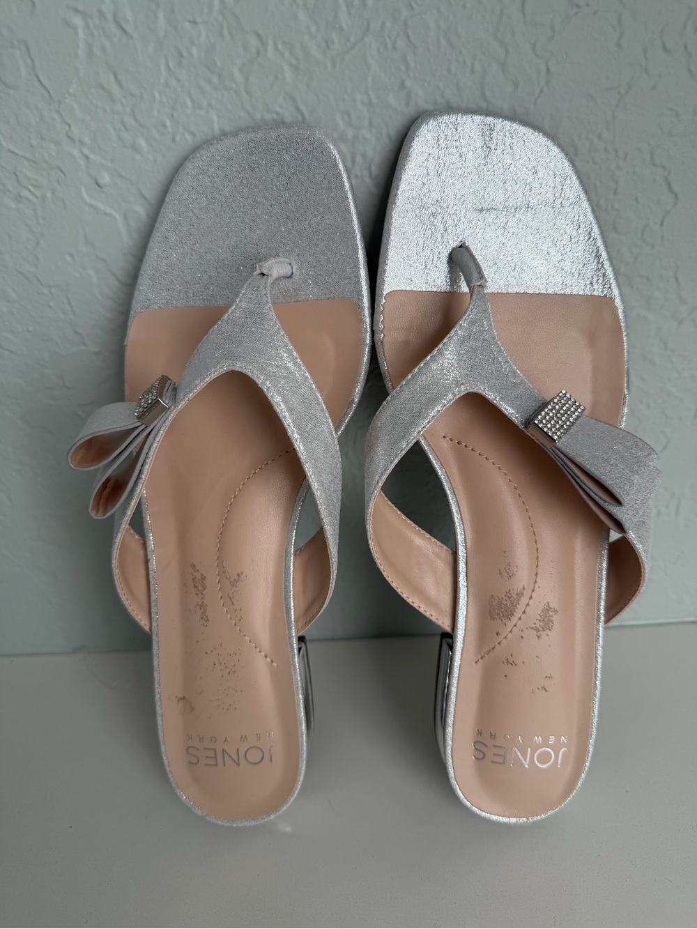 Jones New York Silver Sandals